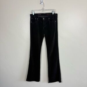 AG Adriano Goldschmied Bootcut Corduroy Pants Black Made in USA Y2K